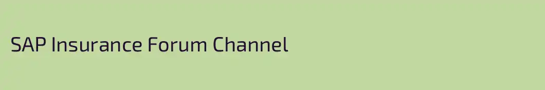 SAP Insurance Forum Channel